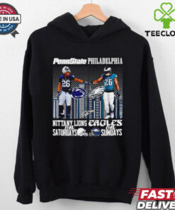 Saquon Barkley Philadelphia Eagles and Penn State Nittany Lions city skyline shirt