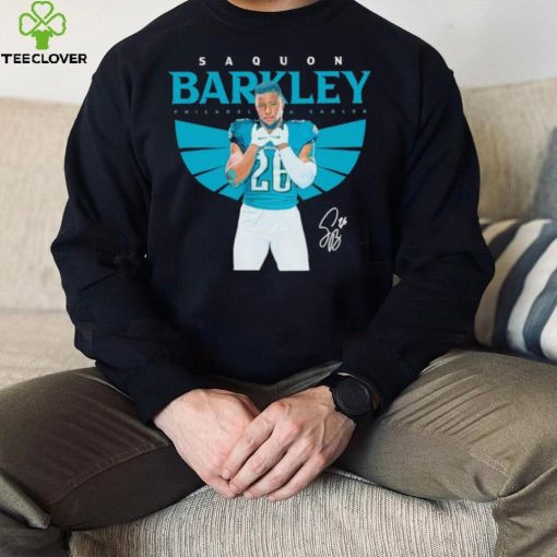 Saquon Barkley Philadelphia Eagles signature hoodie, sweater, longsleeve, shirt v-neck, t-shirt