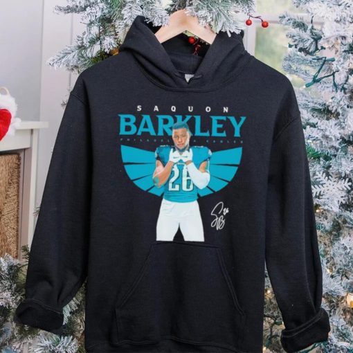 Saquon Barkley Philadelphia Eagles signature hoodie, sweater, longsleeve, shirt v-neck, t-shirt