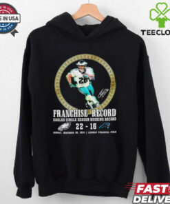 Saquon Barkley franchise record Eagles single season rushing record T shirt