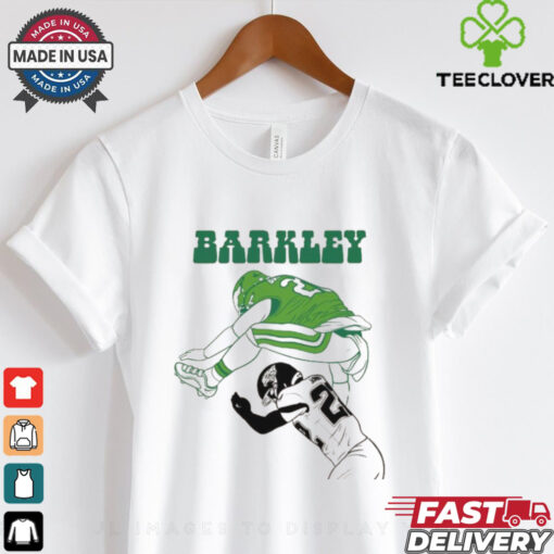 Saquon Barkley hurdle over Jaguars shirt