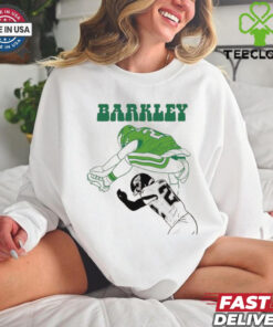 Saquon Barkley hurdle over Jaguars shirt