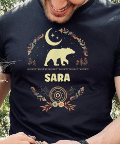 Sara Name Boho Floral Personalized Mama Bear Sara T Shirt