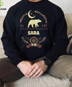 Sara Name Boho Floral Personalized Mama Bear Sara T Shirt
