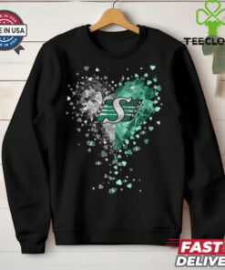 Saskatchew Roughriders Crystal Heart Shirt