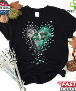 Saskatchew Roughriders Crystal Heart Shirt