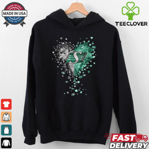 Saskatchew Roughriders Crystal Heart Shirt