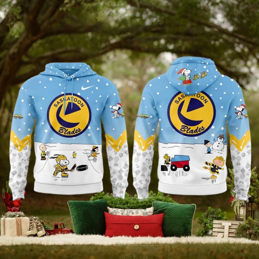 Saskatoon Blades Peanuts & Snoopy Night For Fans Limited Edition Hoodie Cap Saskatoon Blades Peanuts & Snoopy Night For Fans Limited Edition Hoodie Cap