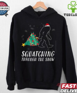 Sasquatch Christmas Shirt Funny Bigfoot Costume Xmas Gift T Shirt Recovered