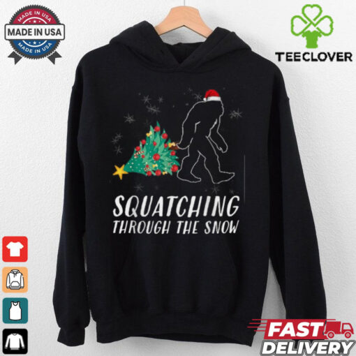 Sasquatch Christmas Shirt Funny Bigfoot Costume Xmas Gift T Shirt Recovered
