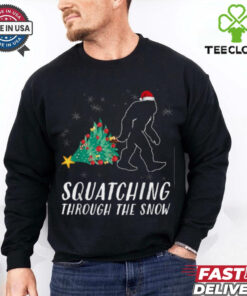 Sasquatch Christmas Shirt Funny Bigfoot Costume Xmas Gift T Shirt Recovered