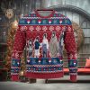 Detroit Lions And Grinch Driving With Pine Trees Knitted Christmas 3D Sweater Gift For Fans