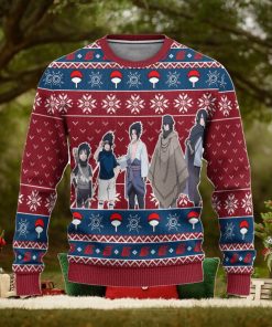 Sasuke Ugly Christmas Sweater, Gaiden Naruto Anime Xmas Gift, Custom Ugly Christmas Sweater