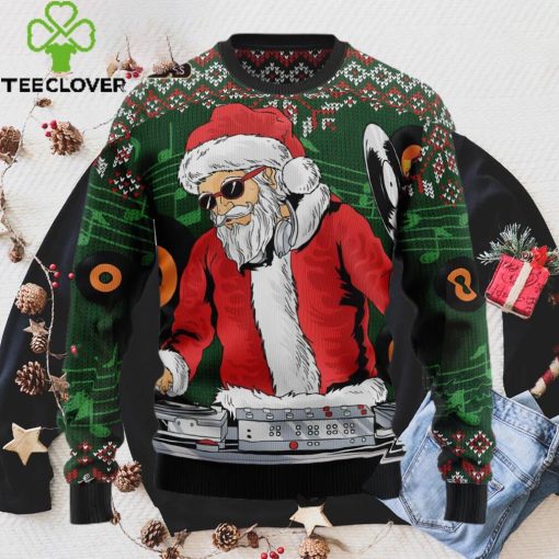 Satan Claus DJ Ugly Christmas Sweater, Xmas Sweatshirt