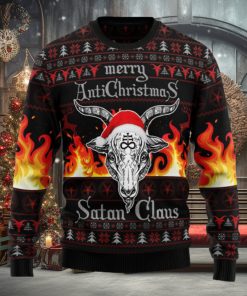 Satan Claus Merry Hail Satanic Ugly Christmas Sweater Thankgiving Gift Men Women