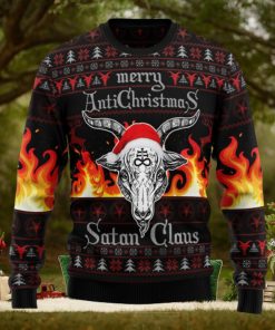 Satan Claus Merry Hail Satanic Ugly Christmas Sweater Thankgiving Gift Men Women