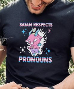 Satan Respects Pronouns gay LGBT shirt