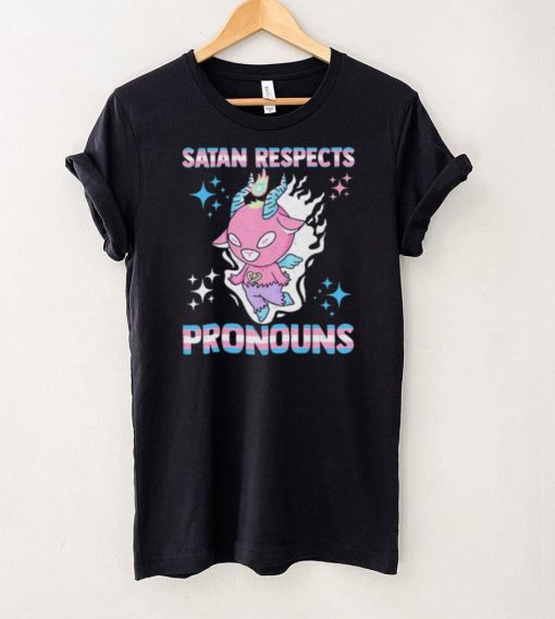 Satan Respects Pronouns gay LGBT shirt