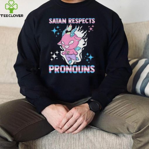 Satan Respects Pronouns gay LGBT shirt