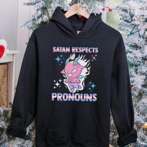 Satan Respects Pronouns gay LGBT shirt