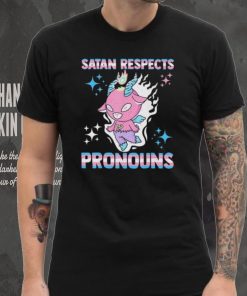 Satan Respects Pronouns gay LGBT shirt