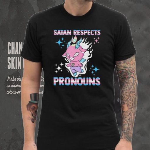 Satan Respects Pronouns gay LGBT shirt
