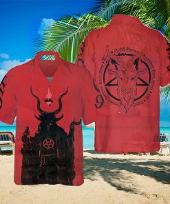 Satanic Demon Goat Hawaiian Shirt Idea Summer Gift For Men And Women