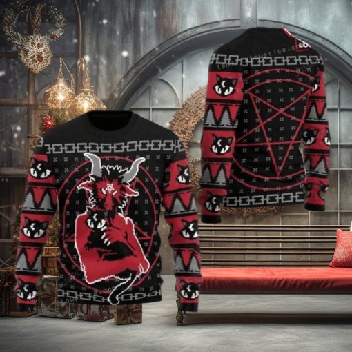 Satanic Ugly Sweater For Woman