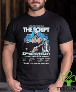 Satellites World Tour The Script 23rd Anniversary 2001 2024 Thank You For The Memories T Shirt