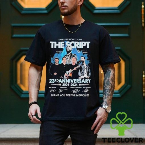 Satellites World Tour The Script 23rd Anniversary 2001 2024 Thank You For The Memories T Shirt