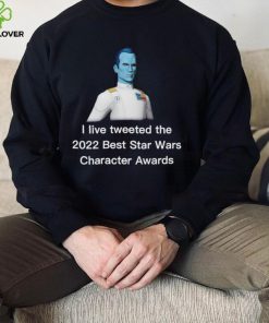 Satin Thrawn I live tweeted the 2022 best Star Wars character Awards shirt