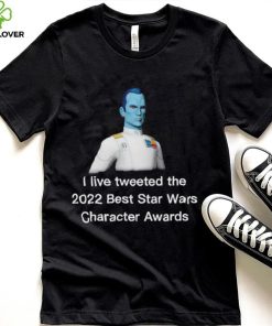 Satin Thrawn I live tweeted the 2022 best Star Wars character Awards shirt