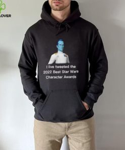 Satin Thrawn I live tweeted the 2022 best Star Wars character Awards shirt