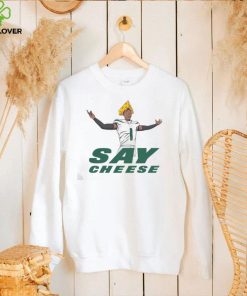 Sauce Gardner New York Jets Say Cheese T Shirt 2 Sauce Gardner New York Jets Say Cheese T Shirt