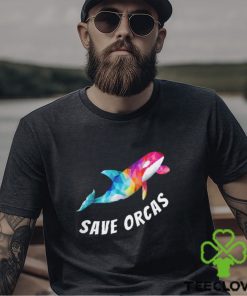 Save Orcas Killer Whale Orca At Seaworld Lover Colorful Rainbow T Shirt 2 Save Orcas Killer Whale Orca At Seaworld Lover Colorful Rainbow T Shirt