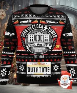Save The Clock Tower Back To The Future 3D Ugly Christmas Sweater Christmas Gift For Men And Women
