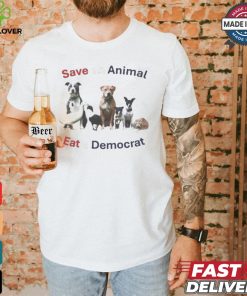 Save an Animal Eat a democrat Shirt 1 Save an Animal Eat a democrat Shirt