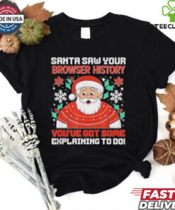 Saw Your Browser History You’ve Got Some Explaining To Do Christmas 2024 Shirt