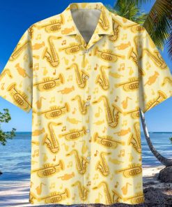 Saxophone Yellow Nice Design Unisex Hawaiian Shirt For Men And Women Dhc17062426