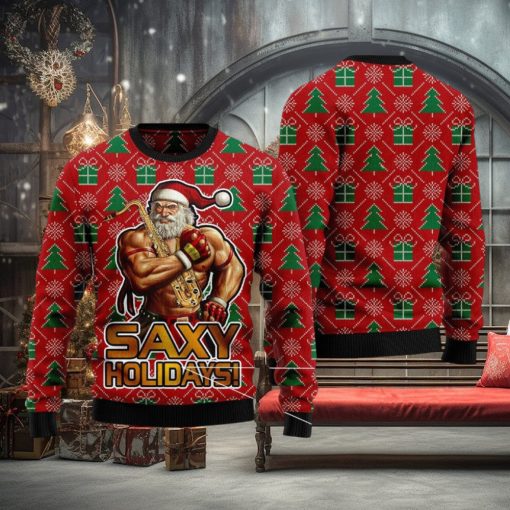 Saxy Holidays Ugly Christmas Sweater