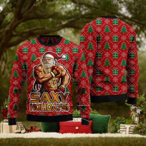 Saxy Holidays Ugly Christmas Sweater