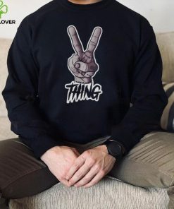 Say Hi Thing From Wednesday V Sign hoodie, sweater, longsleeve, shirt v-neck, t-shirt