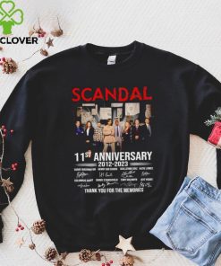 Scandal 11st anniversary 2012 2023 thank you for the memories signatures shirt