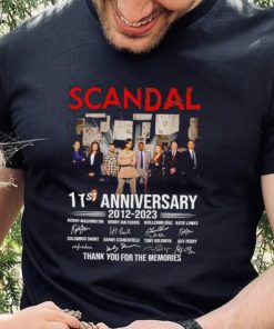 Scandal 11st anniversary 2012 2023 thank you for the memories signatures shirt