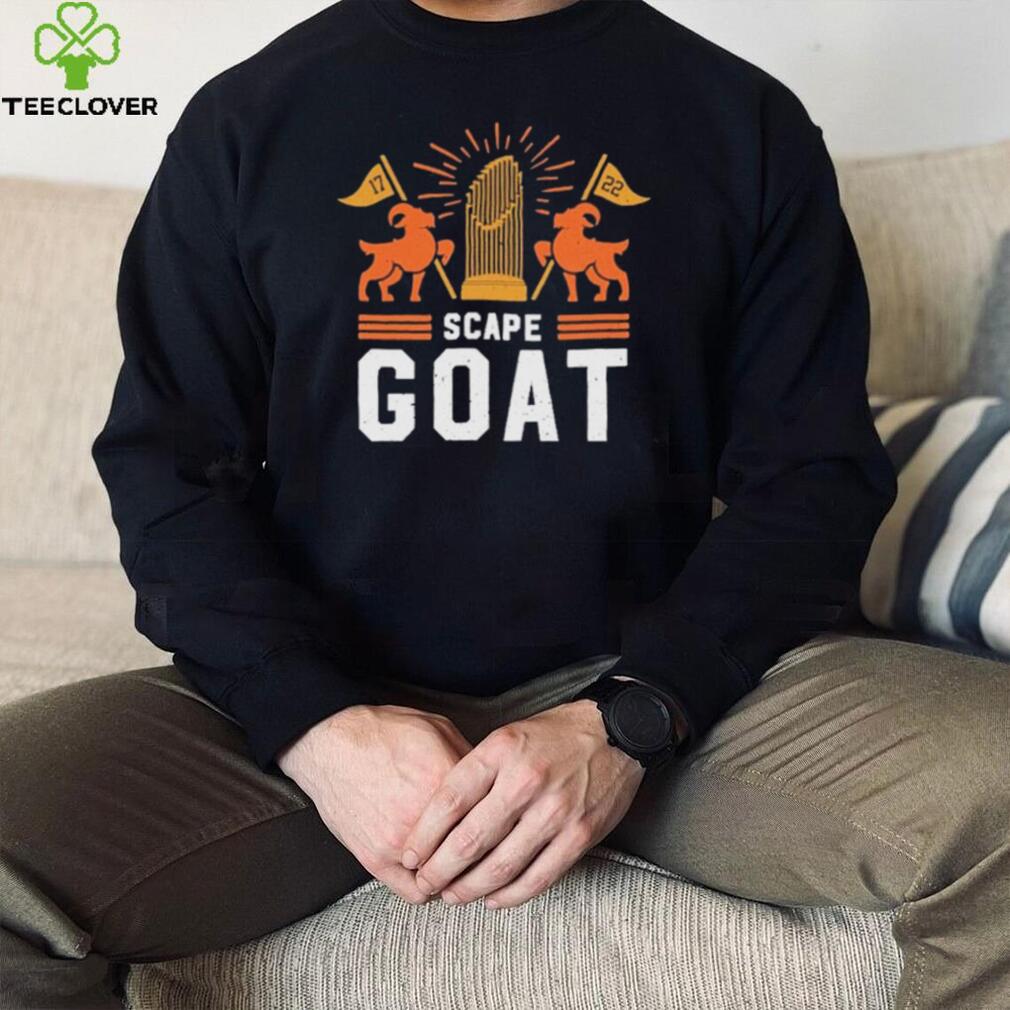Scape GOAT Houston Astros 2022 World Series Champions Shirt Scape GOAT Houston Astros 2022 World Series Champions Shirt