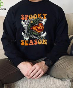 Scary Dinosaur Pumpkin Spooky Season Happy Halloween Shirt