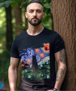 Scary Night Cat Classic T Shirt 1 Scary Night Cat Classic T Shirt