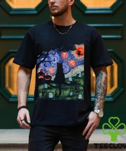 Scary Night Cat Classic T Shirt 2 Scary Night Cat Classic T Shirt