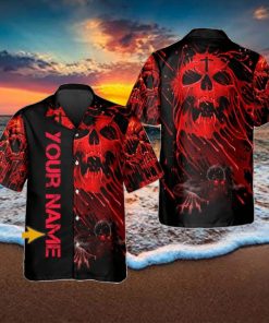 Scary Skull Screaming Personalized Hawaiian Shirt Style Gift