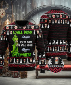 Schaefer Grinch Will Drink Everywhere Ugly Sweater
